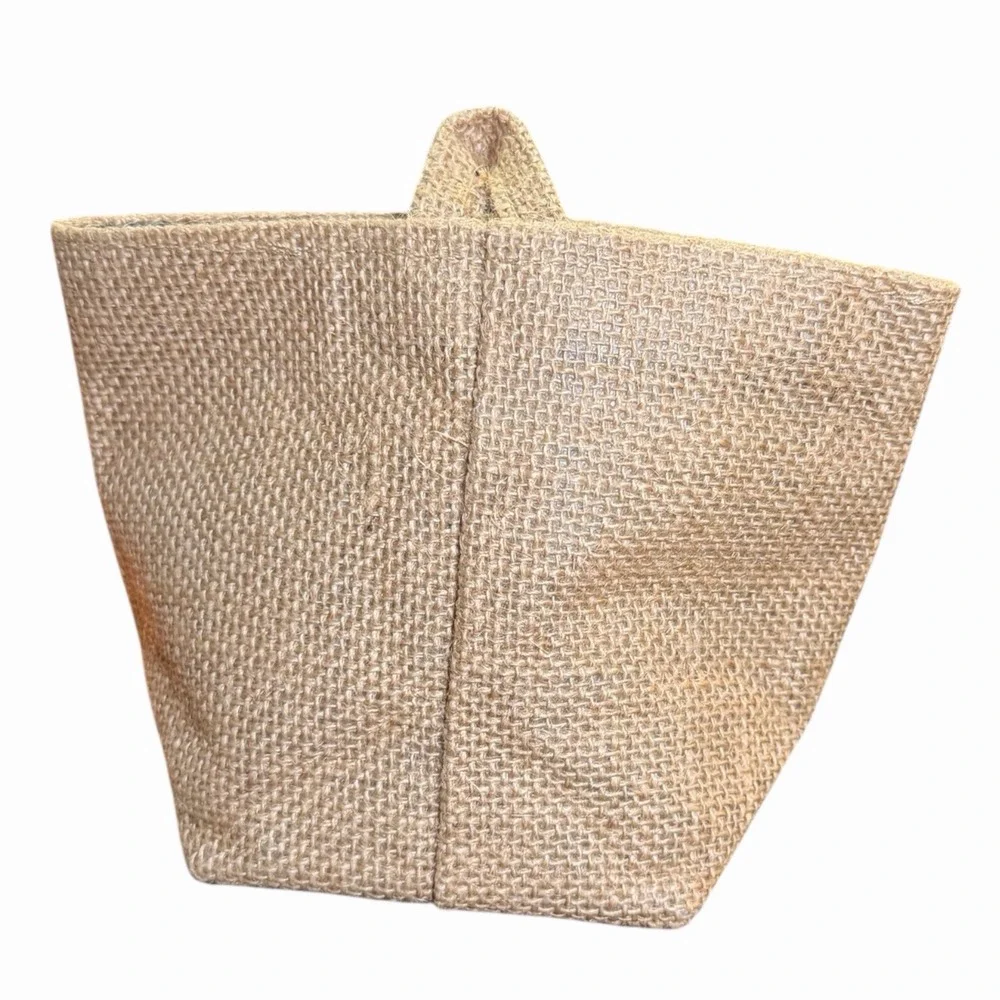 Desktop Storage Basket Hanging‎ Pocket Small Sack Sundries Jute Cotton Linen Bag